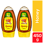 Dabur 100% Pure Honey - Worlds No.1 Honey Brand With No Sugar Adulteration 225 g Squeezy Pack (Buy 1 Get 1 Free)