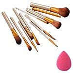 Bronson Professional Mini Makeup Brushes - Colour May Vary 12 pcs