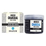 INATUR  Men Charcoal Face Scrub 125 g