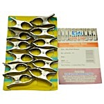 Koti Cloth Clips - Steel, Fish 12 pcs