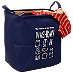 DP Clothes Storage Laundry Bag/Basket - Printed, Fabric Material, Washable, Lightweight, BB-549 30 l 