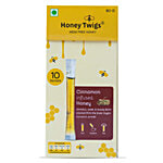 Honey Twigs Cinnamon Infused Honey - Natural & Pure, For On-the-go Energy, Enhanced Immunity, Mess-free 8 g Sachet (Pack of 10)