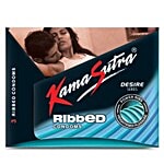 KamaSutra Desire Series - Ribbed Condoms 3 pcs 