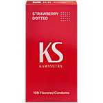 KamaSutra Strawberry Flavoured Dotted Condoms 10 pcs