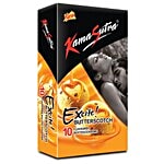 KamaSutra Excite Condoms - Butterscotch Flavour, Dotted 10 pcs 