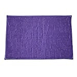 SHAMROCK Door/Balcony/Bathroom/Washroom Popcorn Mat - Purple 40X60 cm