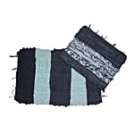 Shamrock Door/Balcony/Bathroom/Washroom Cotton Waste Mat 30X45 cm Set of 2