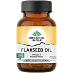 Organic India Flaxseed Oil Capsules 60 pcs Bottle