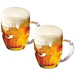 Treo Cascade Cool Transparent Glass Beer Mug 2 pcs 