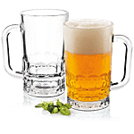 Treo Beer Mugs - Glass, Gusto Cool 335 ml (Set of 2)