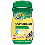 Zandu Chyavanprashad Ayurvedic Immunity Booster - With Amla, Ashwagandha & Shilajit, Sugarfree 450 g Container