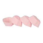 Casasunco Muffin/Cupcakes Moulds - Silicone, Pink/Peach Assorted, BB1169 4 pcs