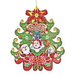 DP Christmas-Xmas Hangable Decorative Tree - Paper, Multicolour, BB1124-2 1 pc
