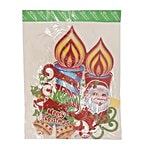 DP Christmas-Xmas-Hangable Decorative Candle - Paper, Multicolour, BB1124-3 1 pc