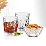 Treo Diplomat Whisky Glass With Bowl Gift Sets 8 pcs 