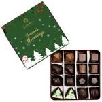 Lindberg Premium Christmas Assorted Chocolate Truffles Gift Box - 100% Pure Cocoa Butter 160 g (16 pcs x 10 g each)