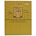 Cubic Growing Together Executive Diary 2019 - B5 Size, Mustard Yellow 1 pc