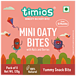 Timios Mini Oaty Bites - With Nuts & Berries, From 18 Months 120 g