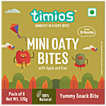 Timios Mini Oaty Bites - Apple & Kiwi, 18+ months 120 g