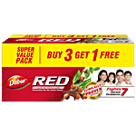 Dabur Red India's No.1 Ayurvedic Fluroide Free Paste 200 g (Buy 3 Get 1 Free)