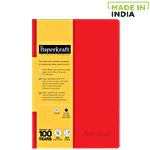 Paperkraft Ruled Notebook - Red Cover & White Pages 1 pc