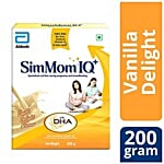 Similac Simmom IQ+ Maternal Nutrition With DHA - Vanilla Nutrition Drink, Food For Pregnant & Breastfeeding Women, Rda For Iron, Calcium, Vitamin B12 & Folic Acid 200 g 