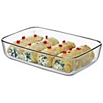 Cello Dahlia Rectangle Borosilicate Baking Bowl 1 pcs