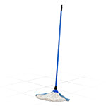 Gala Diamond Loop Cotton Floor Mop - For Home Floor Cleaning Solution, 4 Feet Long Metal Pipe, Blue 1 pc