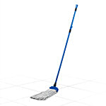 Gala Easy Clip & Fit Mop - Plastic & Cotton Cloth, With Rod, Blue 1 pc