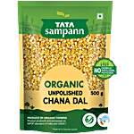 Tata Sampann Organic Unpolished Chana Dal 500 g