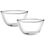 Treo Borosilicate Glass Mixing Bowl - Bakeware Set 1 L Set of 2