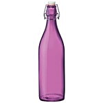 Treo Spray Glass Water Bottle With Cork - Violet 1 L