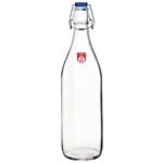 Treo Suzzan Glass Bottle With Blue Cap 1 L