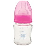 Mee Mee Premium Glass Feeding Bottle - Pink 50 ml
