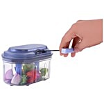 Crystal MKA116A Dual/Twin Turbo Dori Chopper - With Stainless Steel Blade, 6 Blade Chopping System 1 pc MKA116A