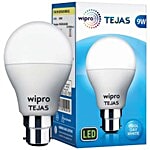 Wipro Tejas LED Bulb - 9 Watt, White, Cool Day, B22 1 pc 