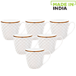 Claycraft Ripple Small  Coffee Mugs - Impression 1101 200 ml (Set of 6)