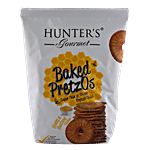 Hunter's Gourmet Baked Pretzos - With Honey & Mustard Flavour, No Preservatives & Artificial Colours 160 g 