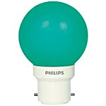 Philips LED Bulb - 0.5 Watt, Green, Deco Mini Base B22 1 pc
