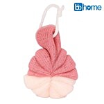 BB Home Loofah/Sponge Scrubber/Body Bath  - Hangable, Pink, BH-06 PNK 1 pc