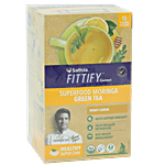 Saffola FITTIFY Gourmet Superfood Moringa Green Tea - Honey Lemon 37.5 g (15 Bags x 2.5 g each)