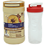 Saffola FITTIFY Gourmet Coffee Caramel Hi-Protein Slim Meal-Shake - No Added Sugar 420 g Bottle