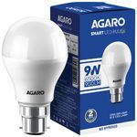 AGARO LED Bulb - 9 Watt, Cool Daylight, B22 Base 1 pc 