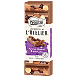 NESTLE Les Recettes de l'Atelier Milk Chocolate - With Raisins, Almonds & Hazelnuts, Rich & Luscious 100 g