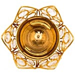 SriRudra Brass Kamal Jyoti Crystal Pooja Deep 1 pc 