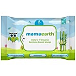 Mamaearth Organic Bamboo Based Wipes - Travel Pack 15 pcs 