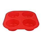 Cook4U Silicone Muffin Mould - Red, BB 129 1 pc