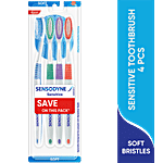 Sensodyne Sensitive Toothbrush - With Soft Rounded Bristles 4 pcs
