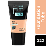 Maybelline New York Fit Me Matte+Poreless Liquid Foundation - 220 Natural Beige 18 ml Tube