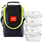 Cello Seal-O-Fresh Glass Lunch/Tiffin Box 1 pc